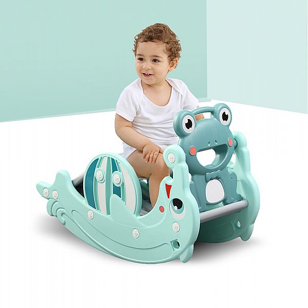 Дитячі гірки та гойдалки 3 в 1 inSPORTline Frofino Color Mint