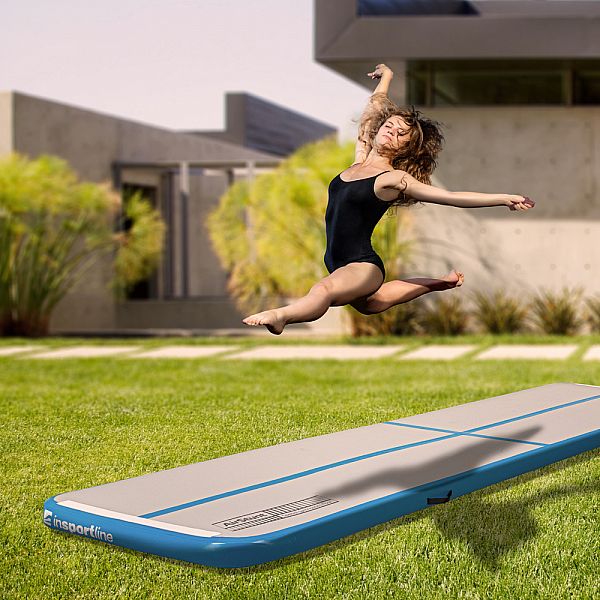 Надувной коврик для упражнений inSPORTline Airstunt 300 x 100 x 10 см, белый