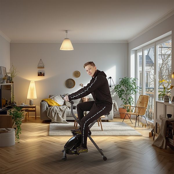 Складаний велотренажер inSPORTline Xbike Колір чорний