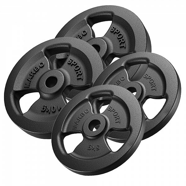 Набір чавунних дисків Marbo Sport 30 кг / 2 x 10кг + 2 x 5кг