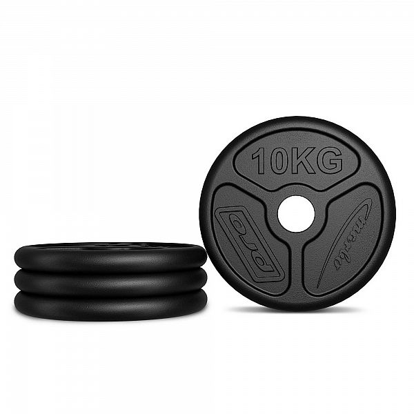 Набір чавунних олімпійських дисків Marbo Sport 30 кг / 2 x 10кг + 2 x 5кг