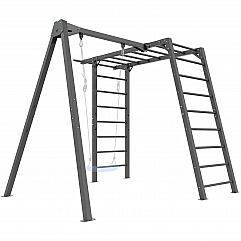 Гімнастична драбина Marbo Sport PREMIUM MO-016 + одномісна гойдалка МО-017