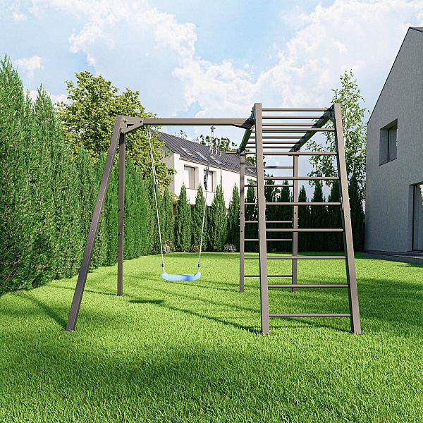 Гімнастична драбина Marbo Sport PREMIUM MO-016 + одномісна гойдалка МО-017