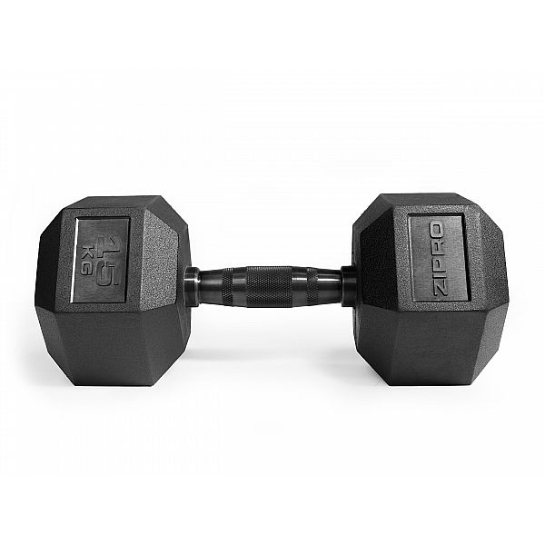 Гантель прогумована Zipro HEX 1 х 15 кг