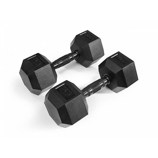 Гантель прогумована Zipro HEX 1 х 15 кг