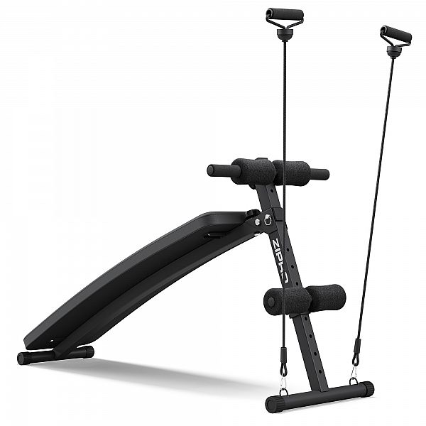 Скамья для пресса наклонная Zipro Slant с эспандерами