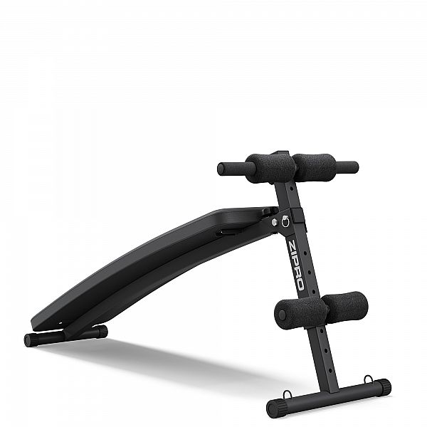 Скамья для пресса наклонная Zipro Slant с эспандерами