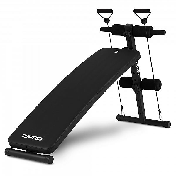 Скамья для пресса наклонная Zipro Slant с эспандерами