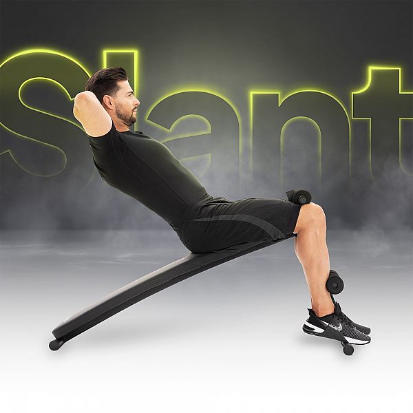 Скамья для пресса наклонная Zipro Slant с эспандерами