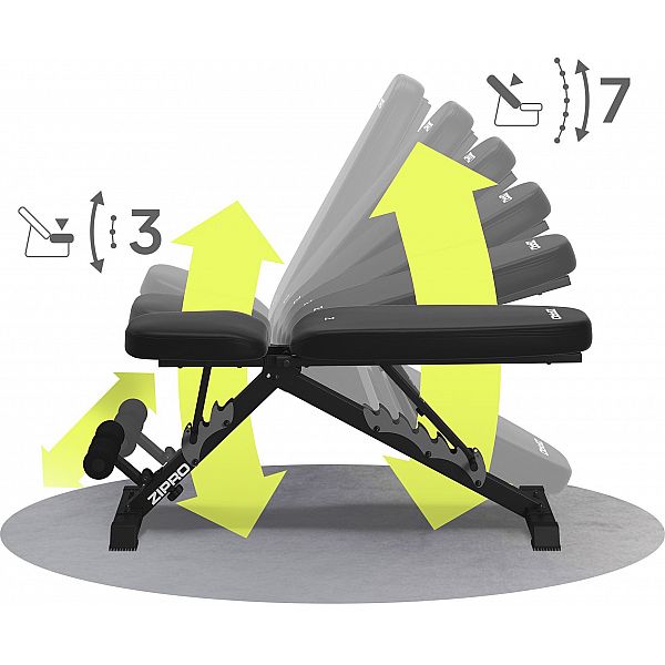 Регульована тренувальна лава Zipro Jacked