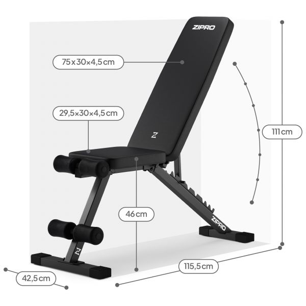 Тренировочная скамья Zipro Stride