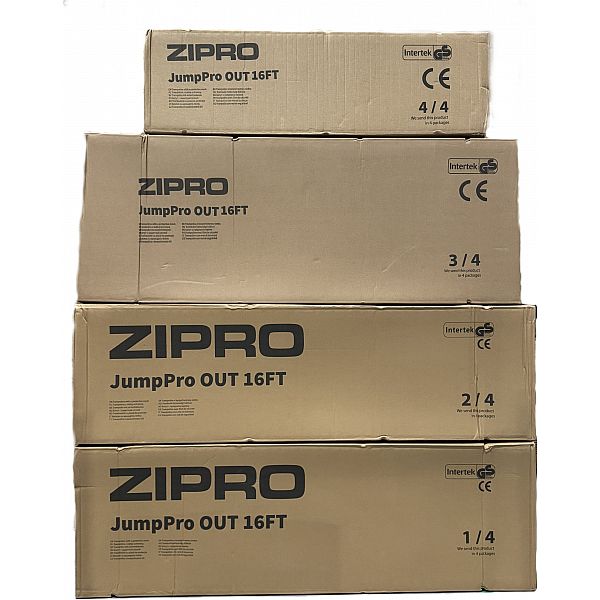 Батут Zipro Jump Pro с внешней сеткой 16FT 496 см