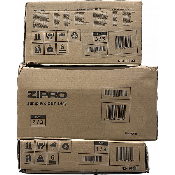 Батут Zipro Jump Pro із зовнішньою сіткою 14FT 435 см