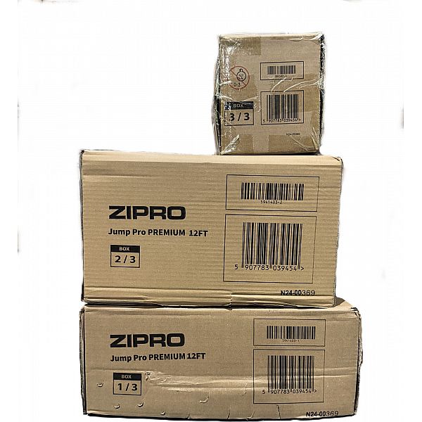 Батут Zipro Jump Pro Premium с внутренней сеткой 12FT 374 см