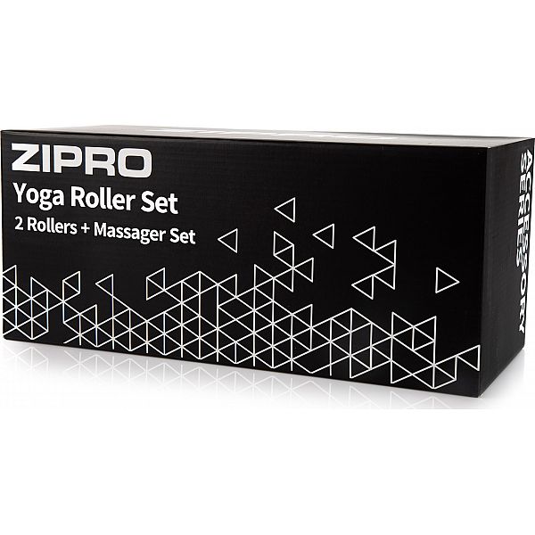 Масажний набір роликів Zipro Yoga Set, чорний 3 шт