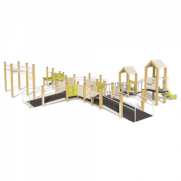 Игровой комплекс "Хуторок" InterAtletika TE835-PE-Base для детей с инвалидностью (ОФВ)