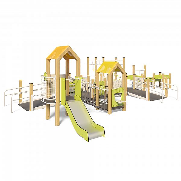 Игровой комплекс "Хуторок" InterAtletika TE835-PE-Base для детей с инвалидностью (ОФВ)