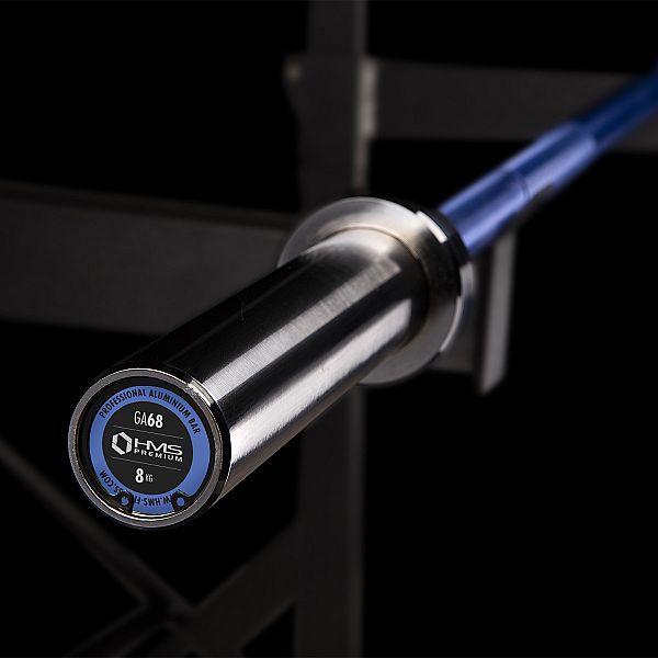 Гриф олимпийский алюминиевый для кросс-тренинга 1.83м HMS Premium GA68, синий