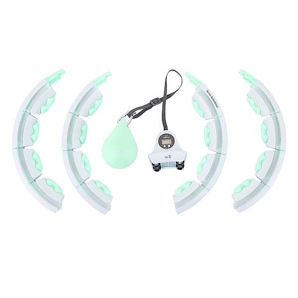 Хула-хуп з тягарцем та лічильником HMS Set HHW06, зелений