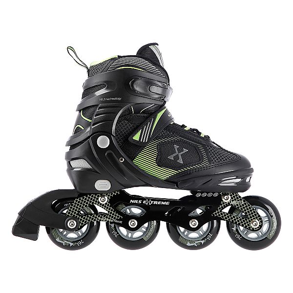 Роликові ковзани Nils Extreme NA9080 розм. S 31-34 чорно-зелений