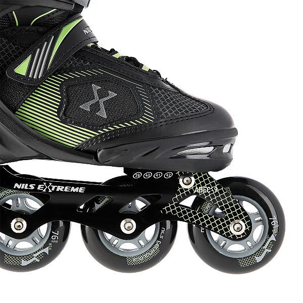 Роликові ковзани Nils Extreme NA9080 розм. S 31-34 чорно-зелений