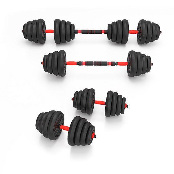 Гантелі розбірні 30кг, набір 6в1 зі штангою та гирями HMS SGN130 Pro