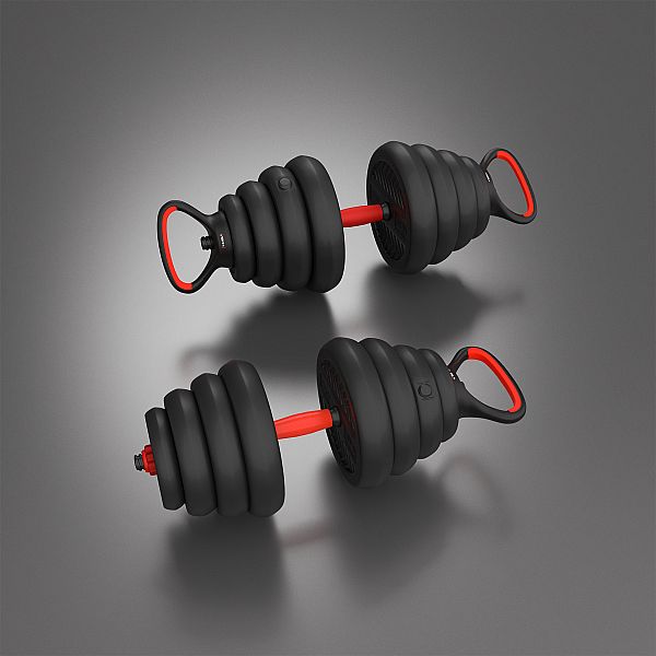 Гантелі розбірні 30кг, набір 6в1 зі штангою та гирями HMS SGN130 Pro