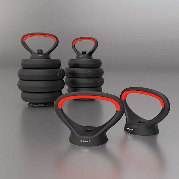 Гантелі розбірні 30кг, набір 6в1 зі штангою та гирями HMS SGN130 Pro