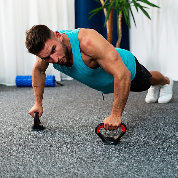 Гантелі розбірні 30кг, набір 6в1 зі штангою та гирями HMS SGN130 Pro