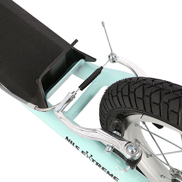 Самокат з пневмоколесами 16/12'' Nils Extreme WH238 м'ятний
