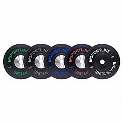 Набір олімпійських гумових дисків inSPORTline Bumper Plate
