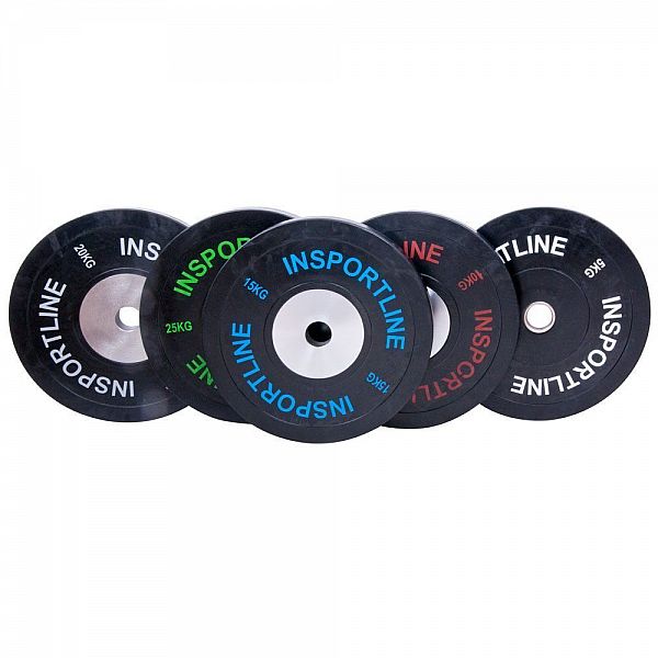 Набір олімпійських гумових дисків inSPORTline Bumper Plate