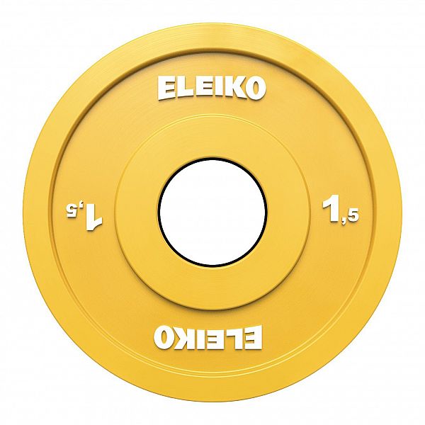 Диск соревновательный і тренировочный для тяжелой атлетики Eleiko - 1,5 кг