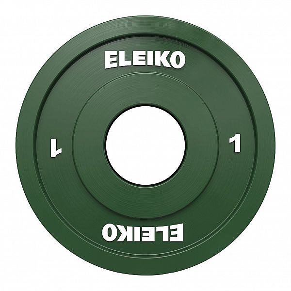 Диск соревновательный и тренировочный для тяжелой атлетики Eleiko - 1 кг