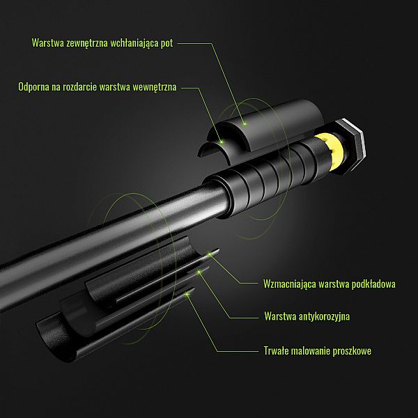 Турник в дверной проем HMS Premium DD200 68-100см