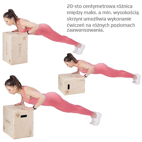 Плиометрический бокс HMS DSC04 500x400x300мм светлый