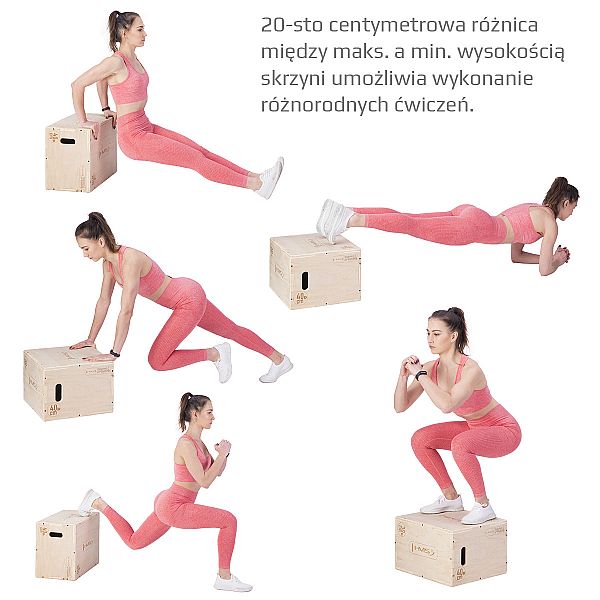 Плиометрический бокс HMS DSC04 500x400x300мм светлый