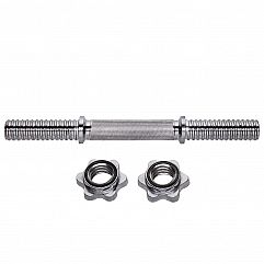 Гантельный гриф винтовой хромированный 30мм/35см HMS GPR-35