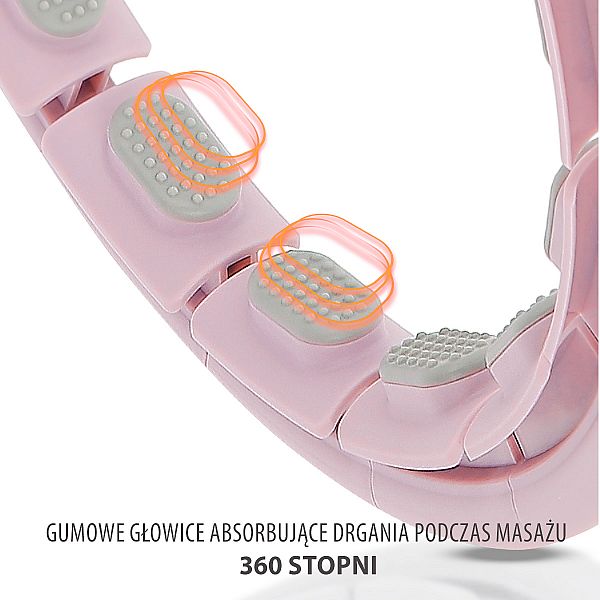Хула-хуп с тяжестью и счетчиком HMS HHW09, 76-91см, розовый + пояс для похудения