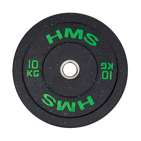 Диск бамперний олімпійський HMS HTBR10 10кг зелений