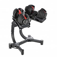 Набір: гантелі з регульованою вагою та підставкою HMS STR10 Pro + 2шт SR52