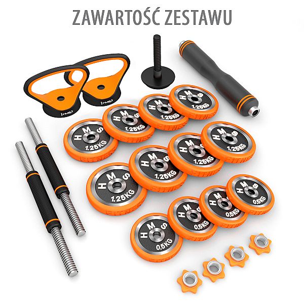 Наборная штанга + гантели + гири HMS SGZ215 PRO 6в1 16кг