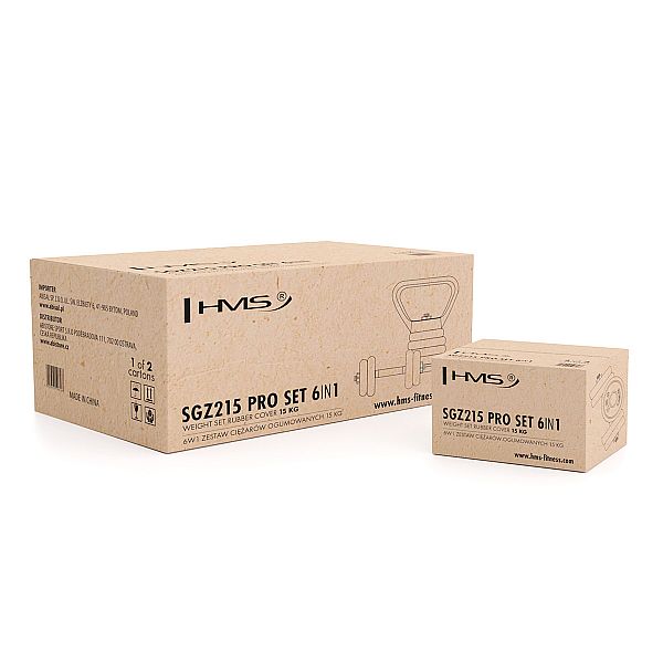 Наборная штанга + гантели + гири HMS SGZ215 PRO 6в1 16кг