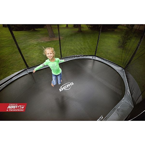 Батут Berg Grand Elite 520см Grey із сіткою Deluxe
