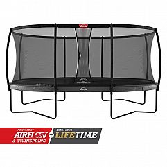 Батут Berg Grand Elite 520см Grey із сіткою Deluxe