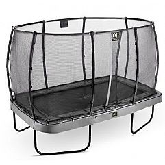 Батут EXIT Elegant Premium 244х427см призма сірий