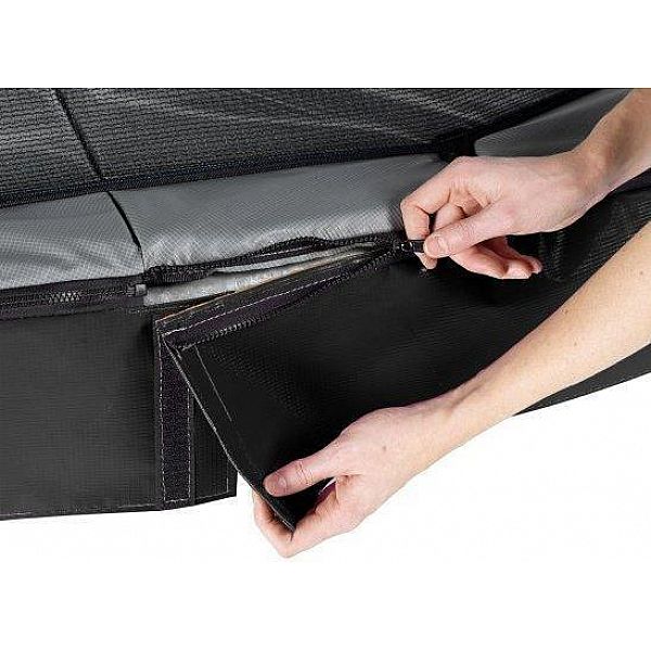Батут EXIT Elegant Premium prism 214х366см чорний