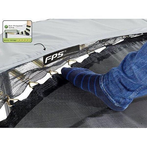 Батут EXIT Elegant Premium prism 214х366см чорний