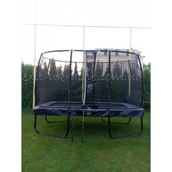 Батут EXIT Elegant Premium prism 214х366см чорний