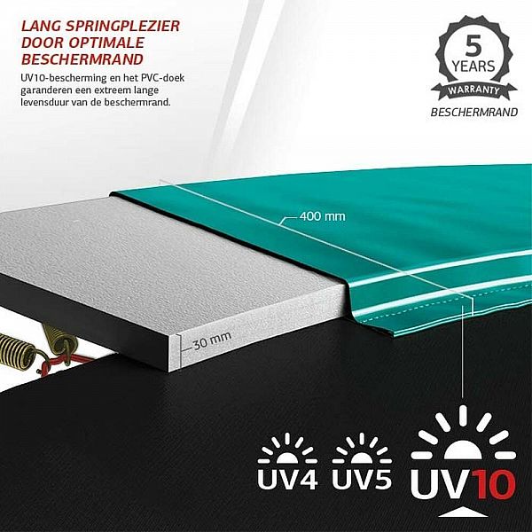 Батут Berg Elite 380см Green з сіткою Deluxe